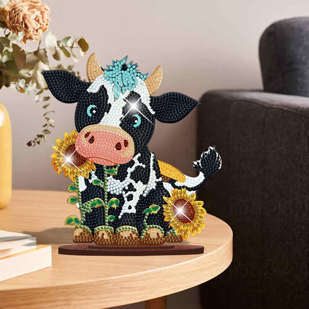 Vachette Tournesol – Objet Décoratif sur Pied
