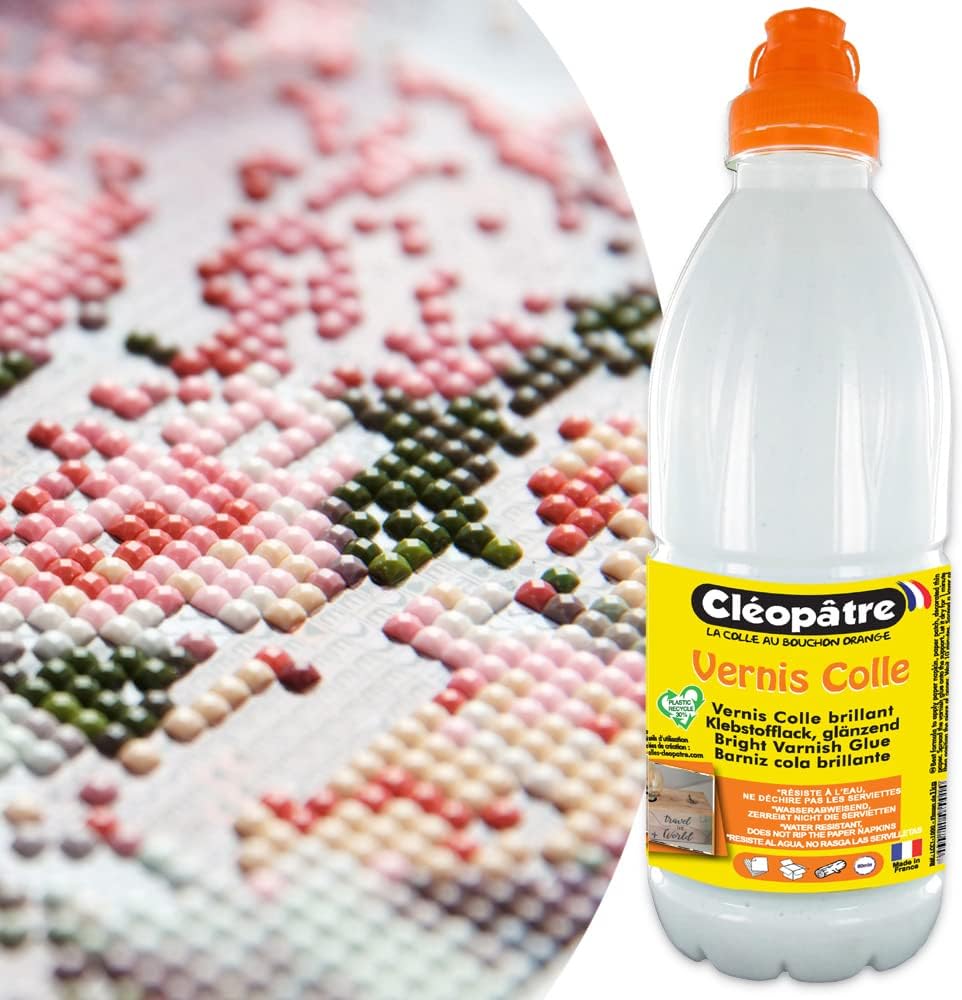 Vernis-colle brillant pour diamond painting - 1Kg